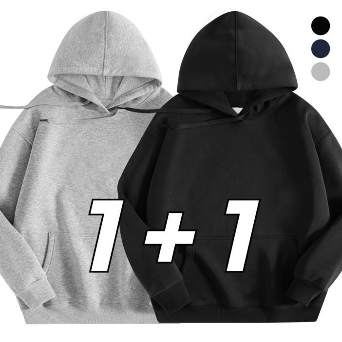 미와이 베이직 무지 오버핏 후드티 11