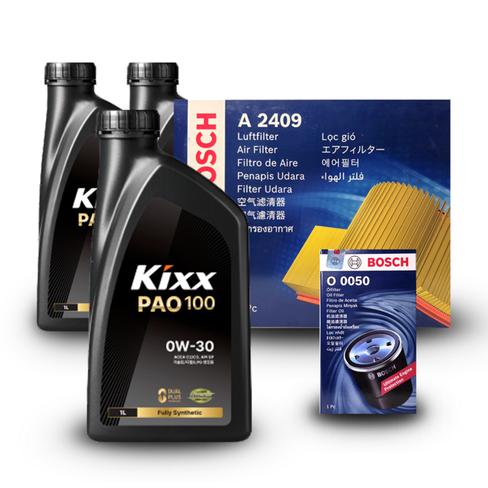 그랜저 (HG) 3.0 가솔린 엔진오일세트 킥스 파오100 0W30 (PAO100) (구) 파오1