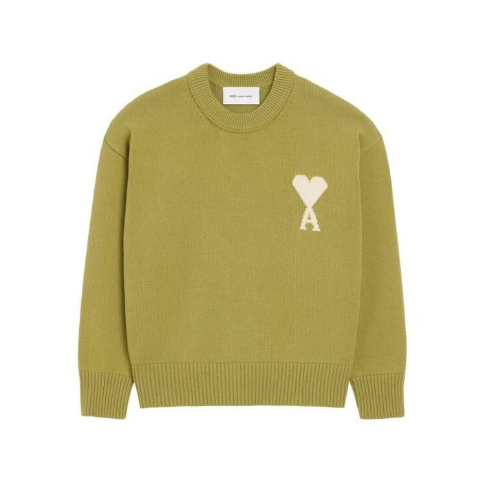 아미26SS 아미 ADC 울   코튼 크루넥 하트 스웨터 UKS859 KN0156 A118 M