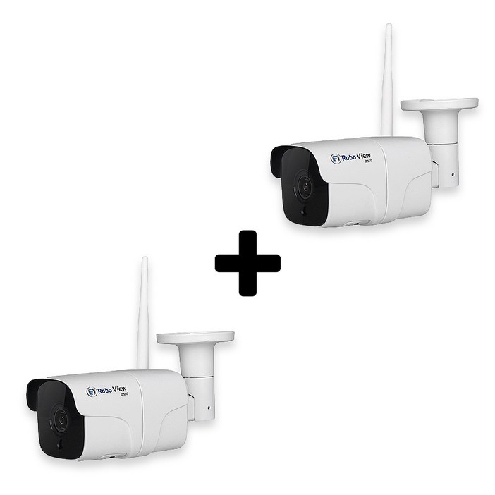 글로벌아이넷 로보뷰G 2세트 홈 IP 카메라 CCTV 3.6mm 200만화소 WHG2, 01. 로보뷰G2