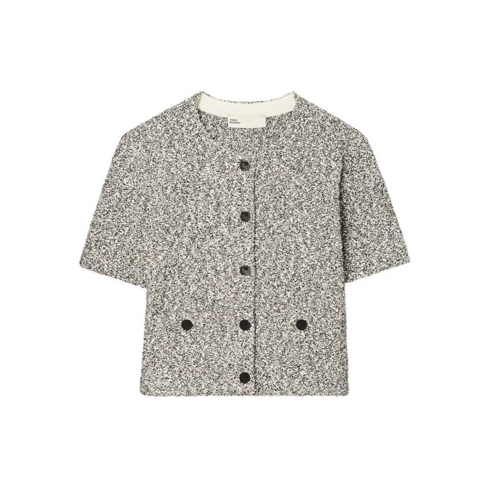 토리 버치 트위드 버튼 가디건