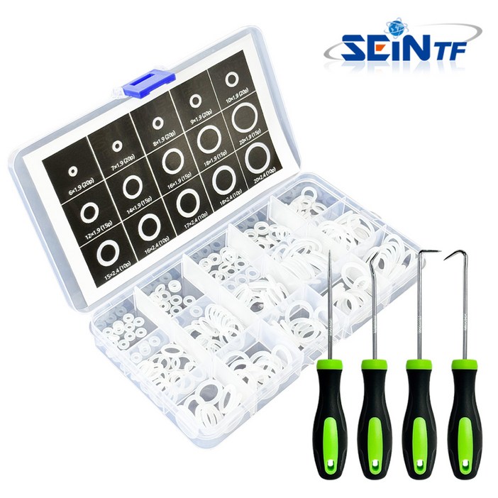 세인티에프 고열오링세트15종오링풀러세트4p 225p 60220도 O링 고무링, 1세트