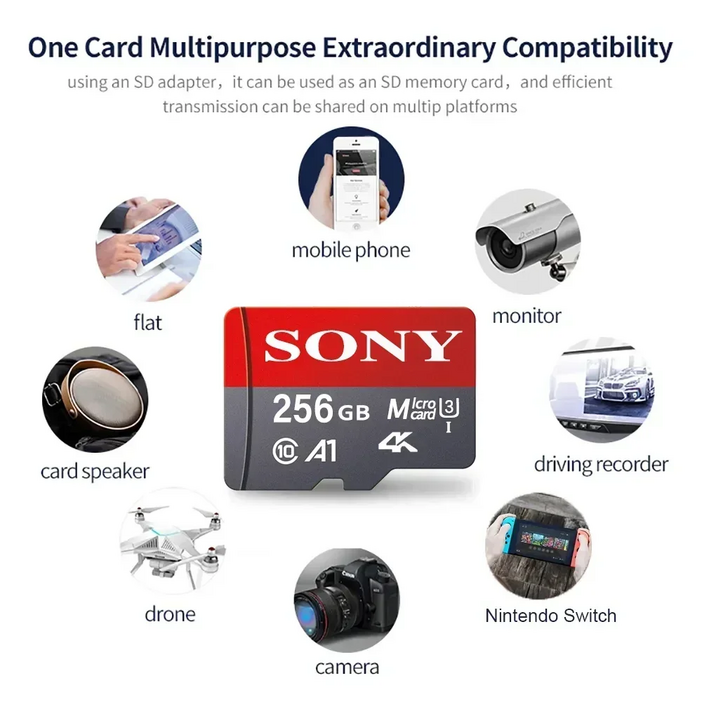 소니 마이크로 SD 메모리 카드 1024GB 512GB 무료배송