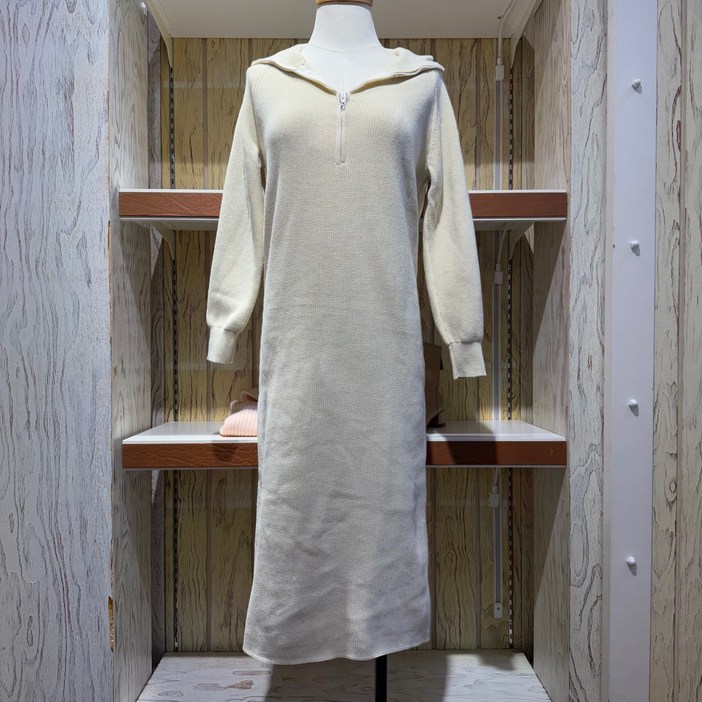 이즈멜본 니트집업롱원피스(아이보리) SUOK24N30_NC충장점