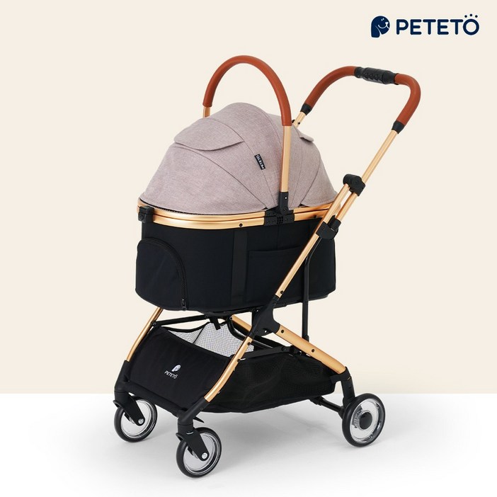코오롱 PETETO 강아지 개모차 반려동물 펫 유모차 페테토 COSMO, 스탠다드