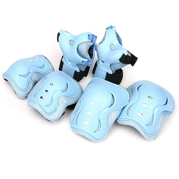 303 보호대세트 유아동 손바닥 무릎 팔꿈치 3종 세트 인라인 보호대 아동용 주니어 성인용 자전거 인라인 스케이트보드 킥보드 보호장비 보호대세트, 블루_130115