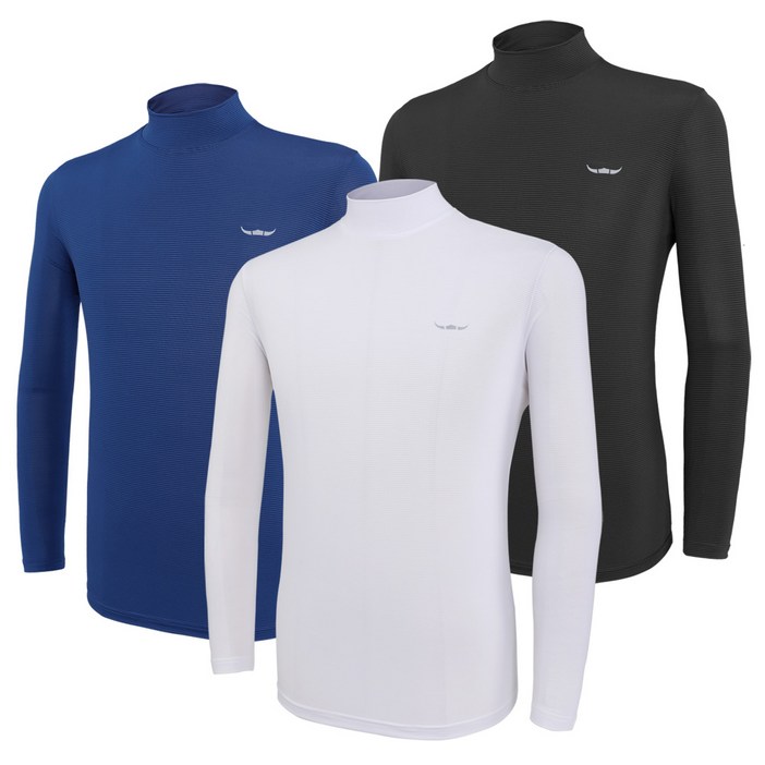 BFL 111 콜드플레이스 남성 빅사이즈 기능성 쿨 냉감 스트라이프 긴팔 반목 티셔츠