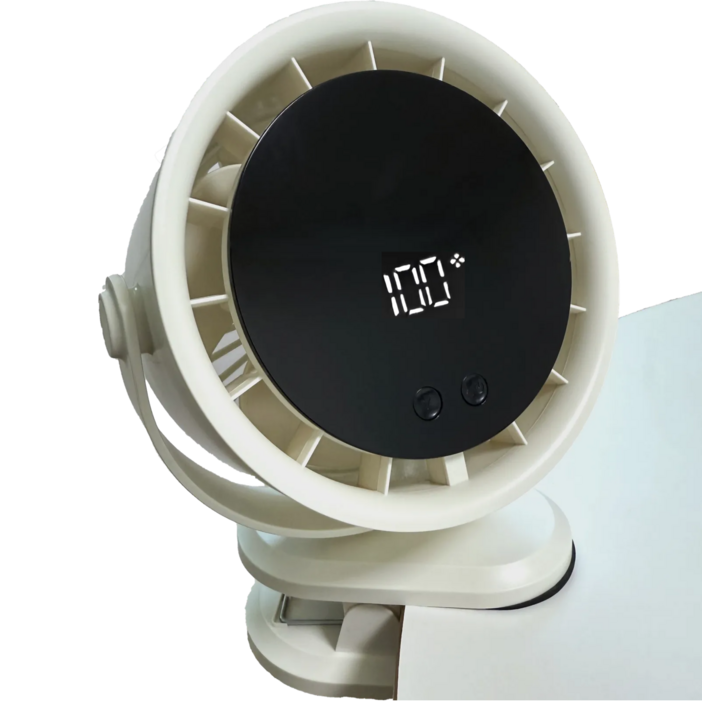 후니홈 클립형 선풍기 BLDC 저소음 유모차선풍기, 베이지