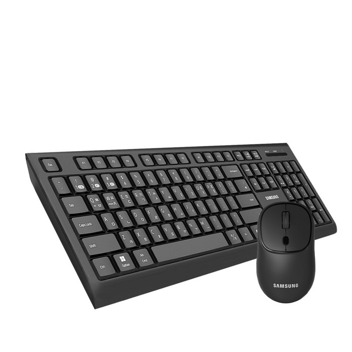 삼성 무선 블루투스 저소음 키보드 마우스 세트 멀티 페어링 SPM1900Q, 블랙키스킨, SPM1900Q, 일반형