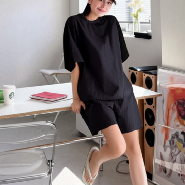 어니클 [국내제작] 시원한 밴딩 아노락 상하세트