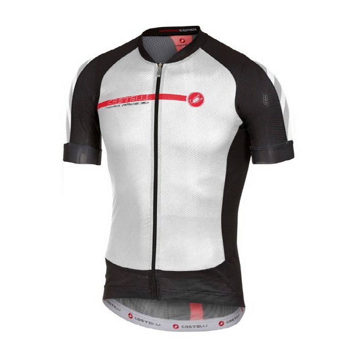Castelli 반팔 에어로 레이스 5.1  화이트