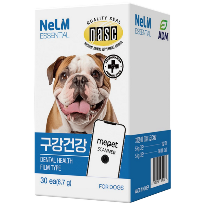 미펫 낼름 에센셜 강아지 반려견 필름 영양제 구강건강 30매