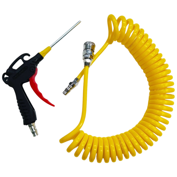 콤프레샤 에어건 100S 에어 코일 호스 8x5M 세트상품 PVC