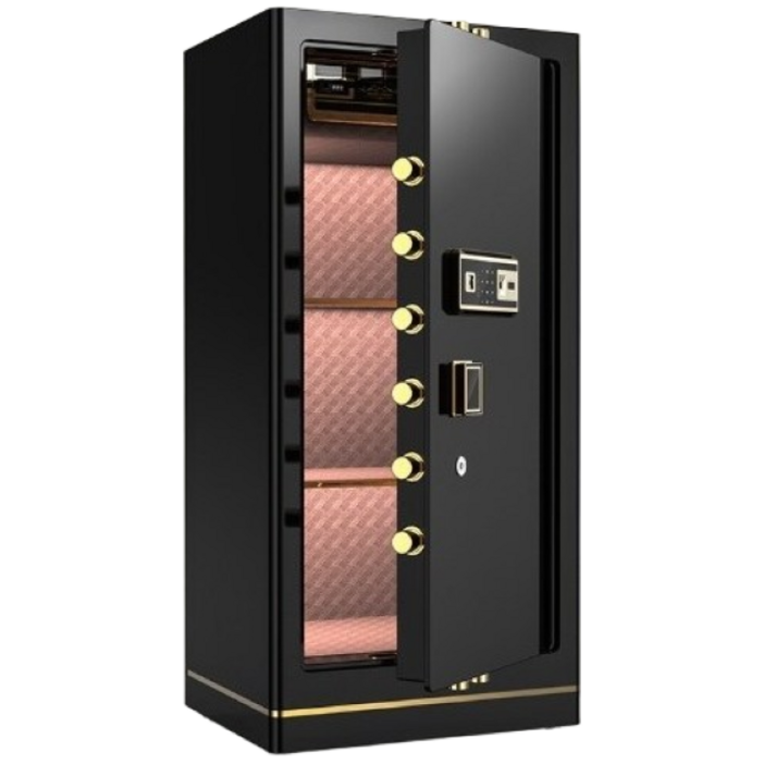 탑퀄리티 특수합금 가정용 금고 지문인식 암호 도난 방지 세이프, 블랙