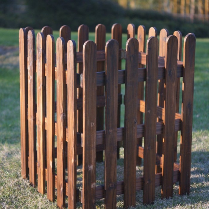 왓위셀 브라운 울타리 원목 나무 대형 우드 펜스 50cm