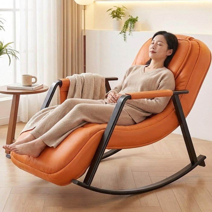 딜코코 소형 안마의자 리클라이너 마사지 안마베드 의자형 안마기 스윙 체어 온열