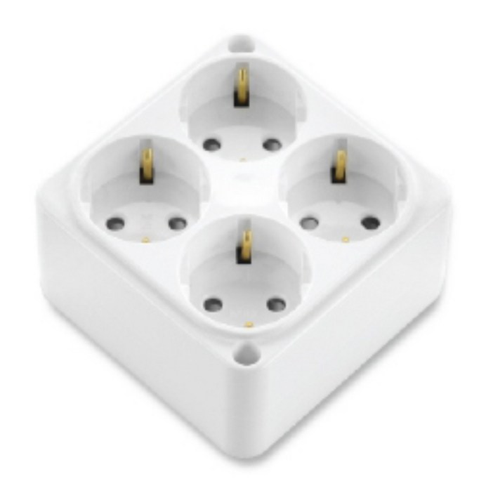 이터칭 노출형 콘센트, 3개