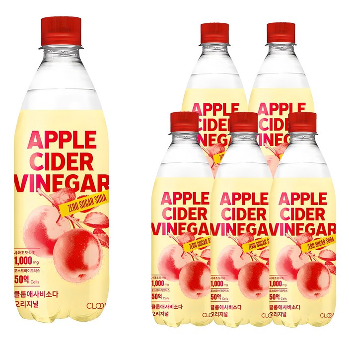 클룹 애사비소다 오리지널 탄산음료, 500ml, 6개 클룹 애사비소다 오리지널 탄산음료, 500ml, 6개