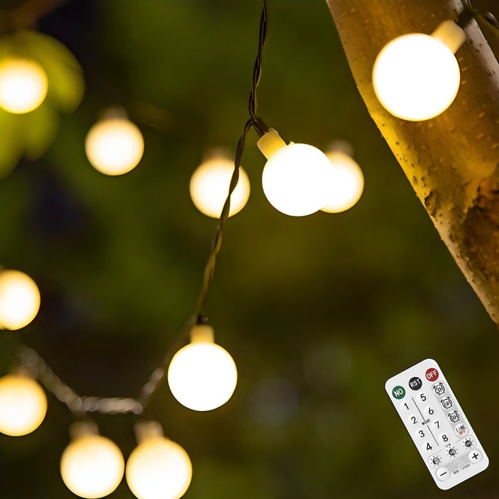 21세기트랜드 태양열 캠핑 앵두전구 200구 22m, 황색, 22m, 1개