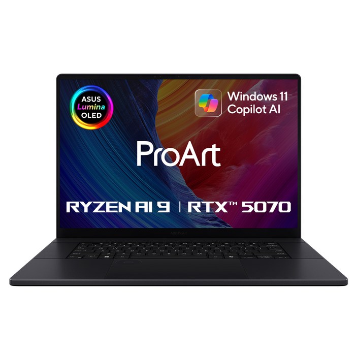 에이수스 2025 프로아트 P16 라이젠AI 라이젠AI 300 시리즈 지포스 RTX 5070, 나노블랙, 1TB, 32GB, WIN11 Home, H7606WP-ME041W