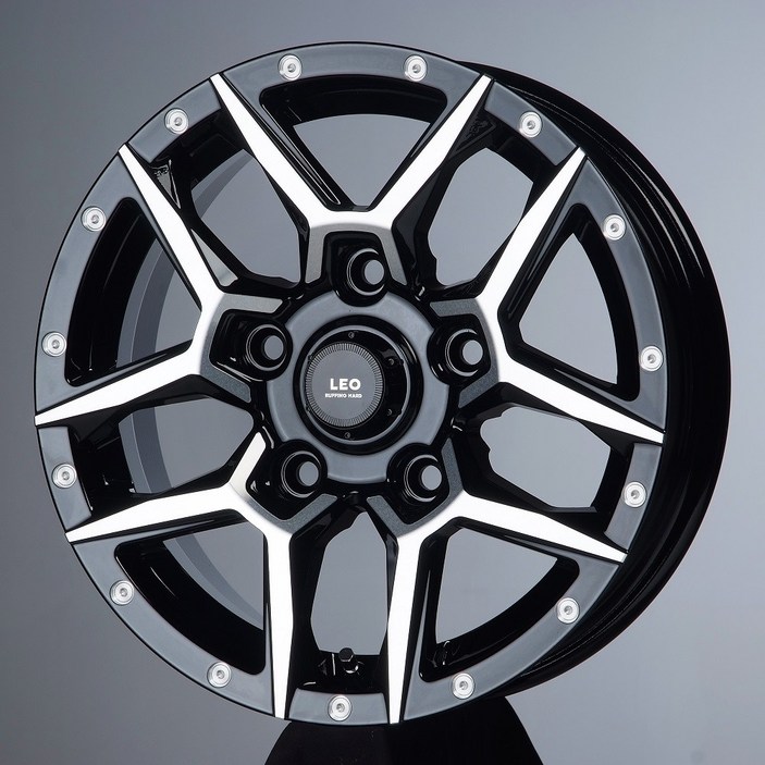 포터2 알루미늄 휠 15인치 루피노 레오9411 블랙폴리쉬 포터2 전륜휠 KC인증 제품 포터휠