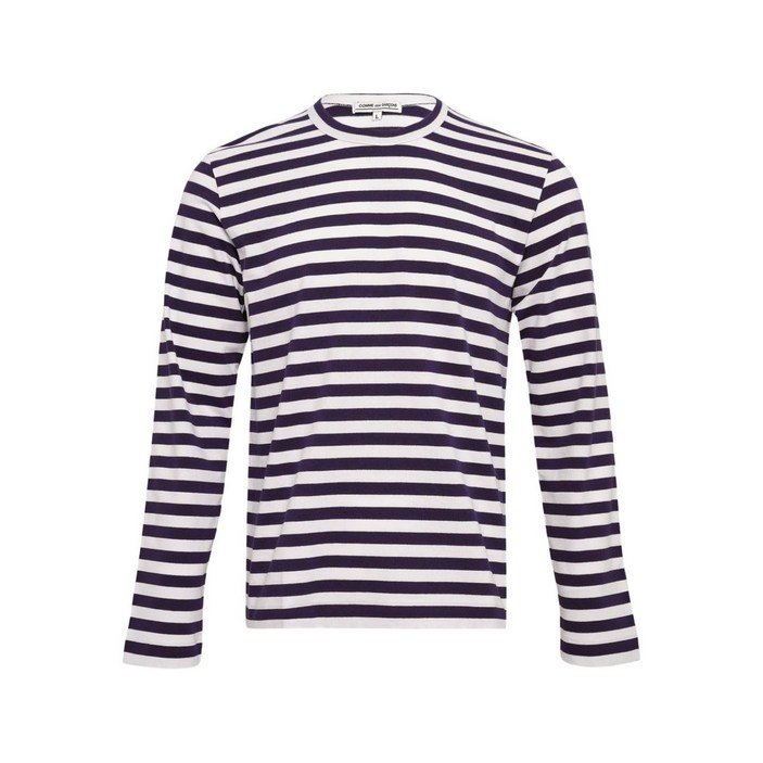 꼼데가르송 스트라이프 긴소매 티셔츠