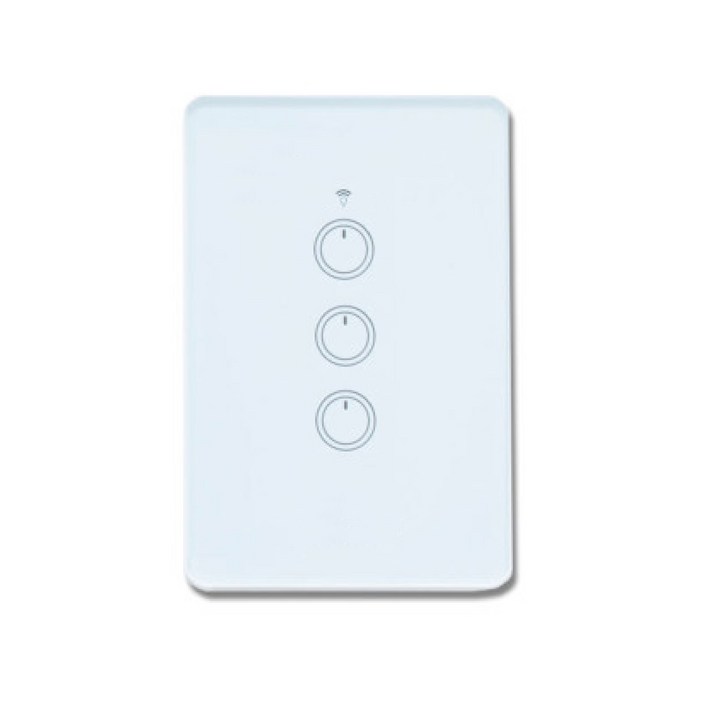 스마트빌 스마트 wifi iot 원격 제어 3구 화이트 스위치 2A(440W)