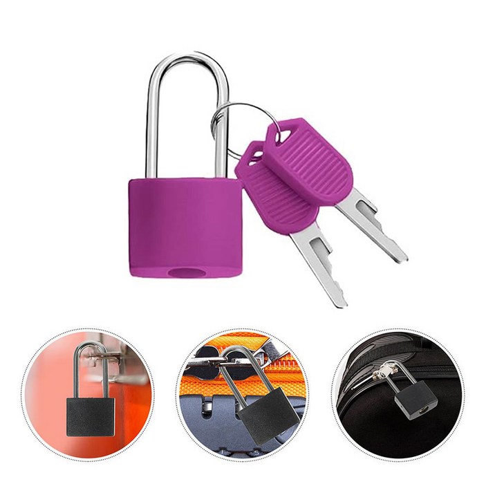 미즈코스 1+1 미니 긴 자물쇠 다이어리 사물함 캐비넷 여행용 열쇠 소형 자물통 락커