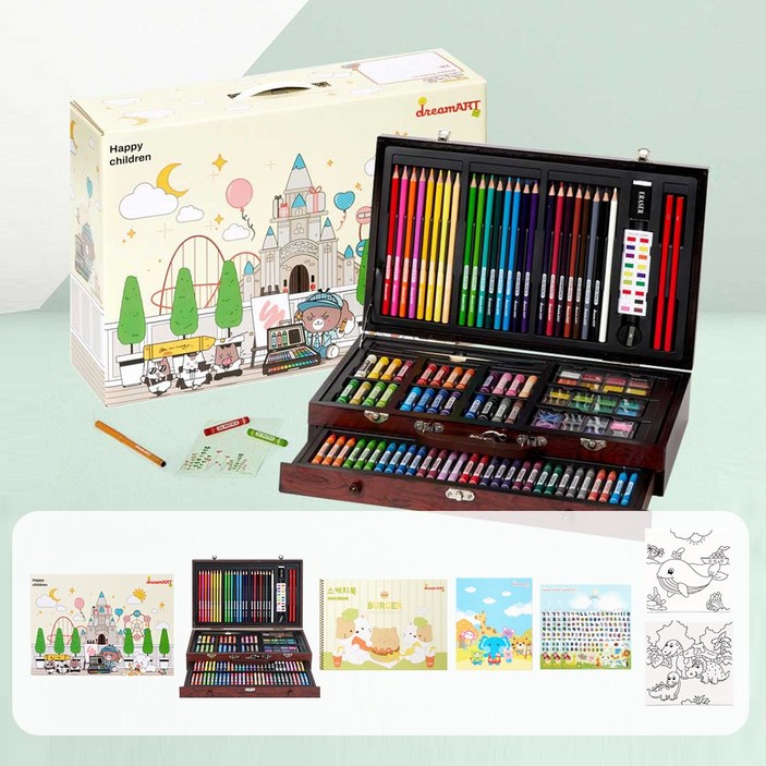 어린이선물 유아 어린이 초등학생 생일선물 추천 색연필 크레파스 미술세트 선물세트 쿠팡 단독 구성, 1박스, 1색