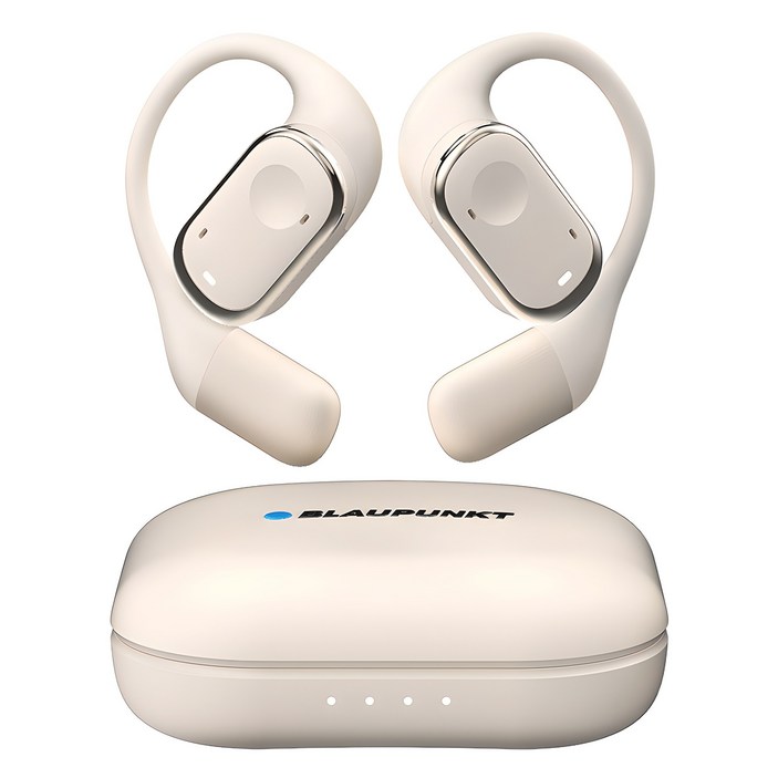 블라우풍트 AAC ENC 노이즈 캔슬링 오픈 귀걸이형 HI-FI 5.4 블루투스 이어폰, BLP-OE383I, 아이보리