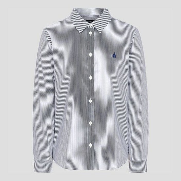 정품 빈폴 레이디스 스트라이프 슬림핏 셔츠BF5864E04R 균일가 딜