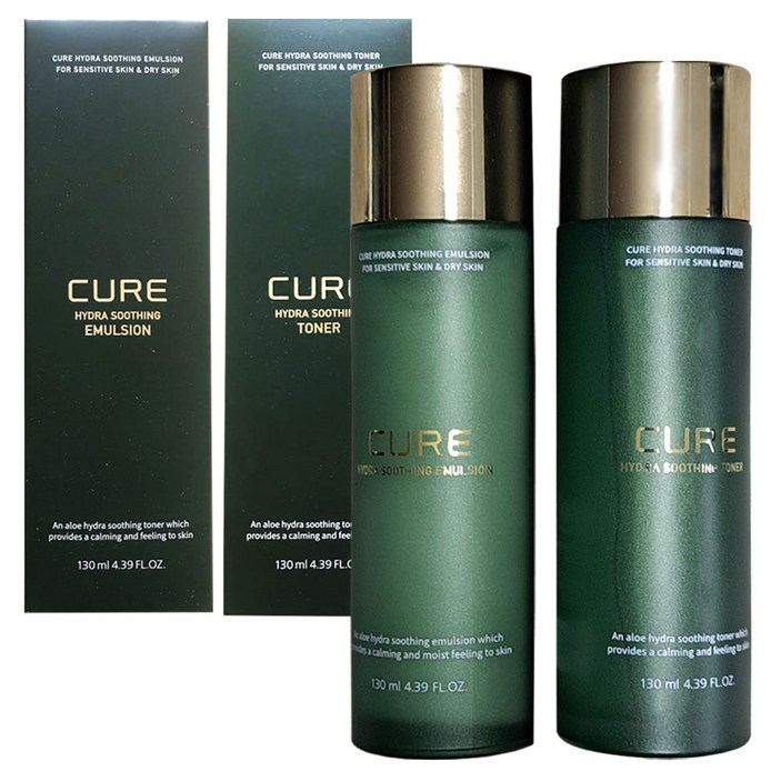 김정문알로에 하이드라 수딩 에멀전+토너 스킨로션 청소년여드름 기초화장품세트