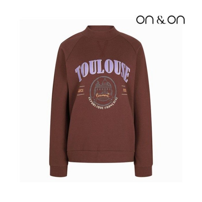 온앤온 프린팅 하이넥 맨투맨 티셔츠JW2WEA63 720559