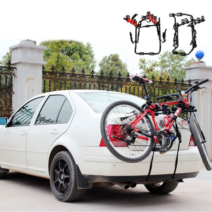 키밍 차량용 3단 자전거개리어 뒷걸이 거치대 후미형 ini*890lp