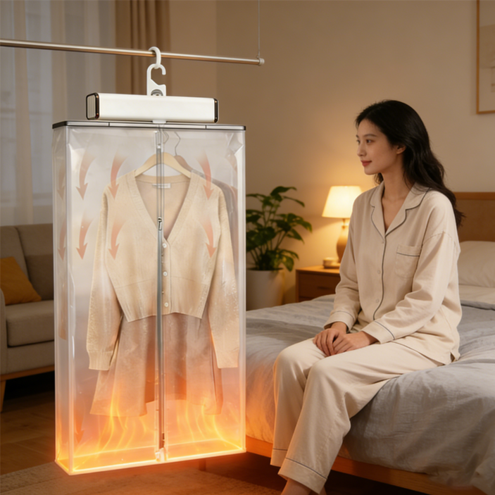 RichMagic 3in1 휴대용 미니 건조기 의류, 이불, 신발까지 한번에  완벽 건조 여행 필수템 UV 살균 가능 빠른 건조