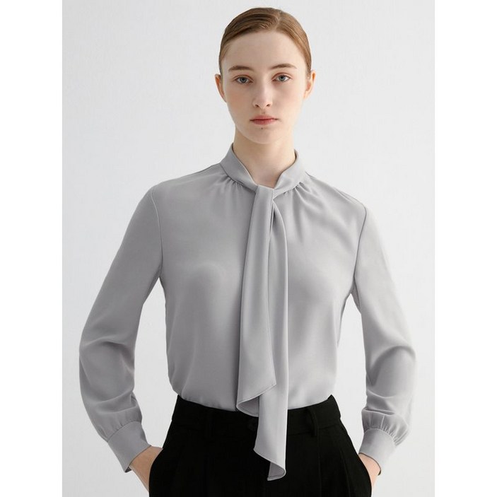 쉬즈미스 셔링 타이넥 블라우스 SWWBLO42010