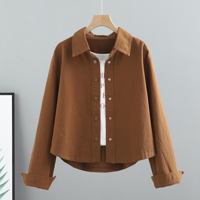 쁘띠꼬모 여성 루즈핏 셔츠 자켓 오버셔츠 데일리 아우터 GX580106