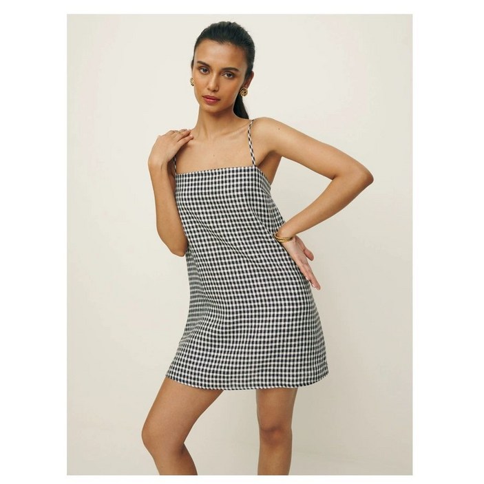 리포메이션 손연재 나시 원피스 린넨 드레스 바캉스룩 휴가룩 여행 데이트 Aubree