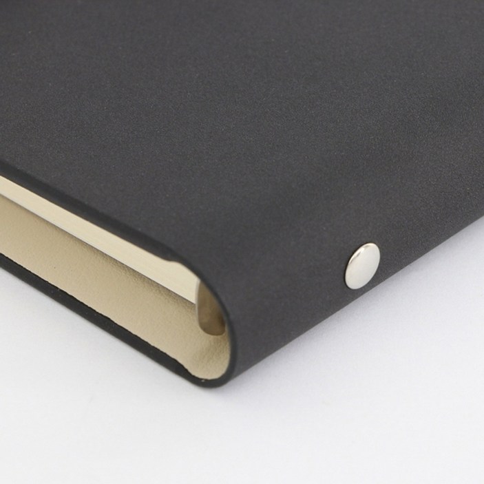 디자인 다이어리 가죽 자석 커버 위클리 플래너 6공 바인더 덮개 오피스 A5