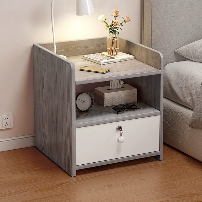 루나글램 원목 거실 소파 2단 협탁