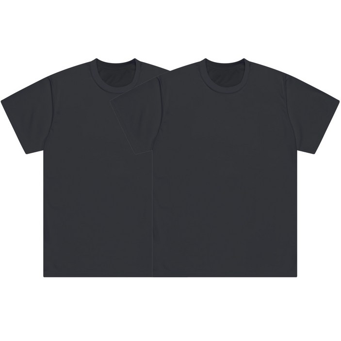 언룩 빅사이즈 남녀공용 쿨 드라이 기능성 반팔 티셔츠 2XL-7XL 2장세트 5color