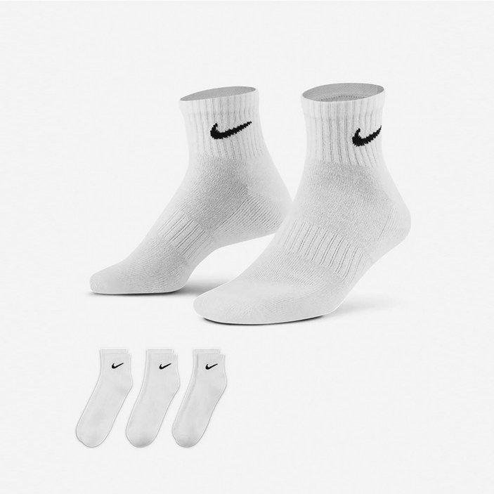 무료반품 탑노치 나이키 에브리데이 쿠션 중목 양말 3팩 1세트 SX7667 2329cm