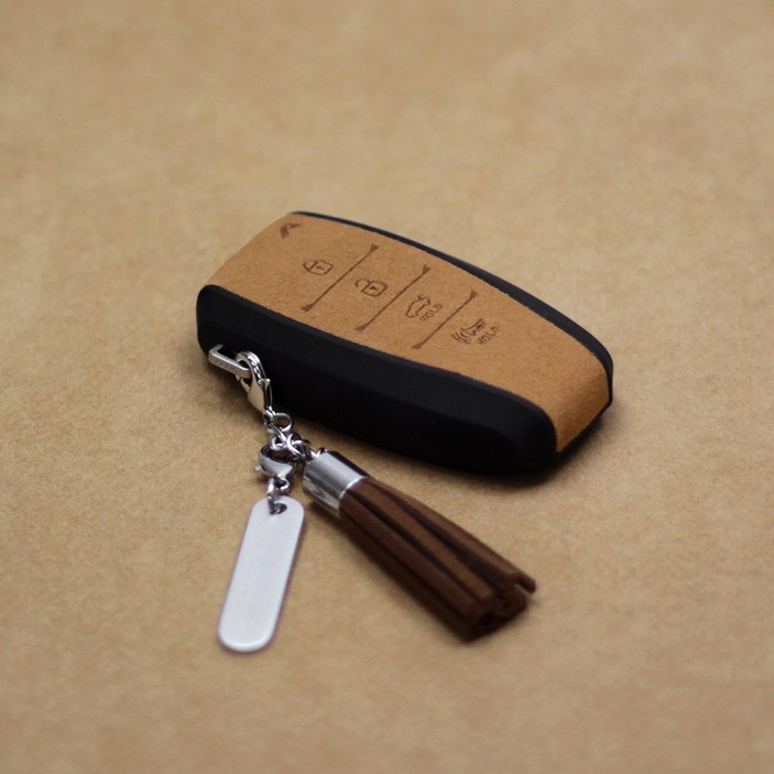 이지스 에어로S 그랜저IG 싼타페TM 펠리세이드 코나 베뉴 아반떼 CN7 I30 벨로스터N 차키케이스, H034버튼, 브라운