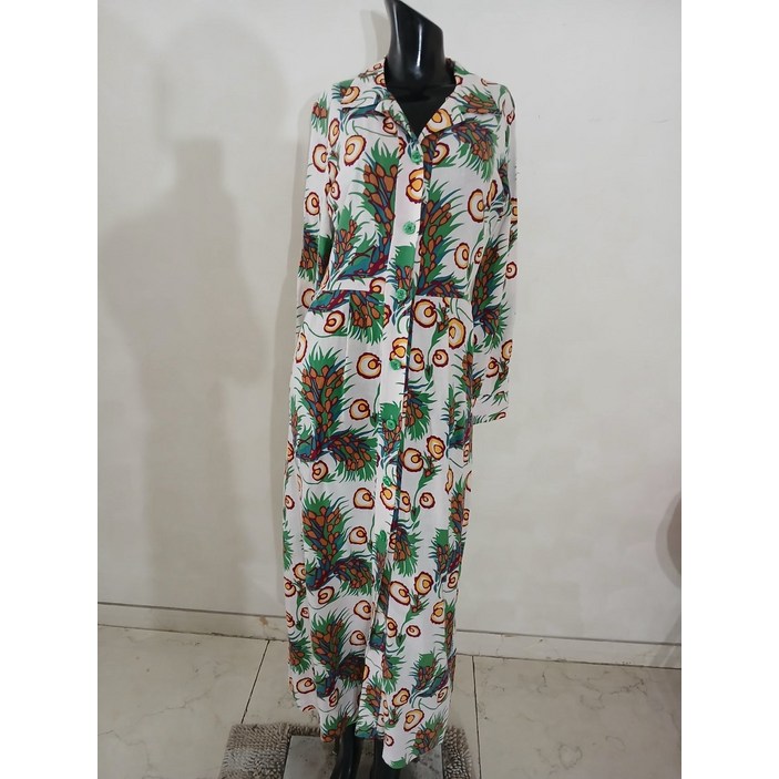 [중*고] 마쥬 프린트 롱롱 원피스 55 (NB11279)