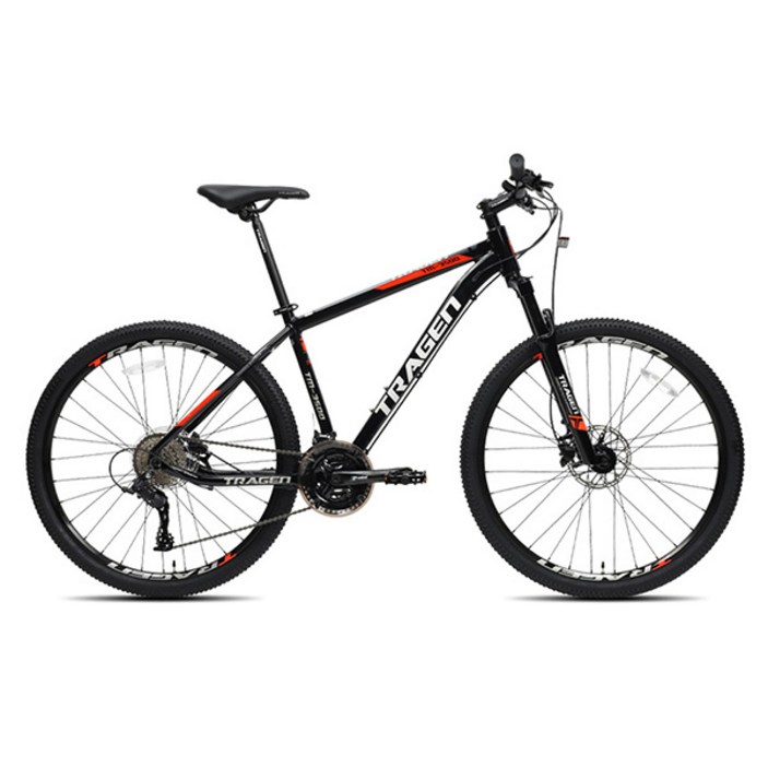 트라젠 MTB 자전거 유압식디스크브레이크 TM3500 69.9cm(27.5인치) 시마노 24단 입문용 미조립, 1개, 180cm, 17.5 블랙