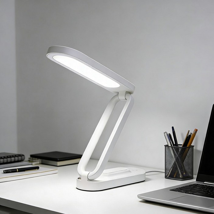 H HNMA HN 휴대용  스탠드 접이식  밝기 조절 가능 침실 사무실 서재 등 다용도 적용 180 각도 조절 가능 학생 설날