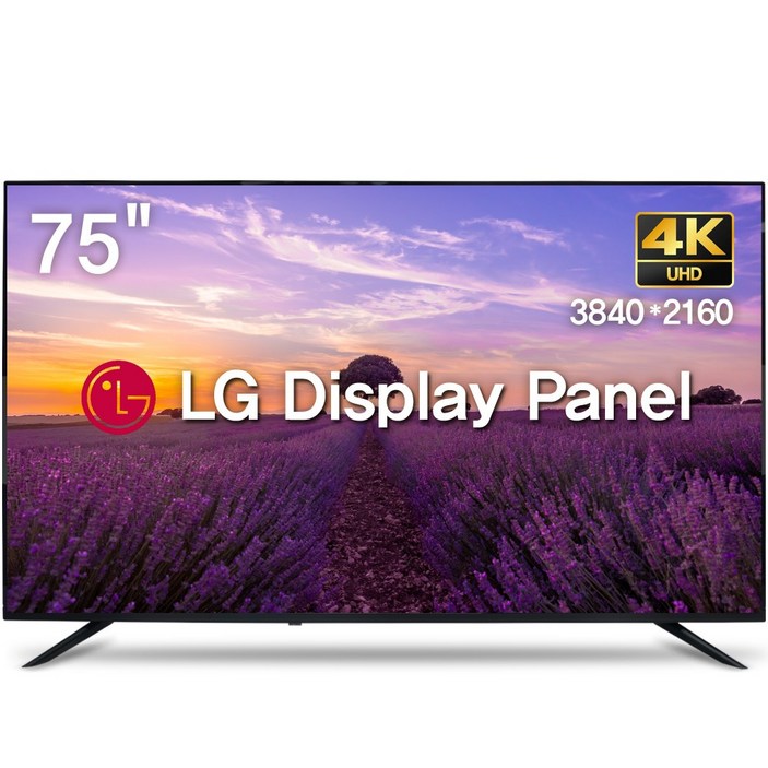 위드라이프 75인치 4K UHD TV 엘지정품패널 고화질 대형티비, 75U상하좌우형, 고객직접설치, 벽걸이형, 191cm75인치