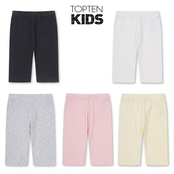 [탑텐키즈] 공용) 유아 코튼스판 6부 레깅스 MKF5PT3302