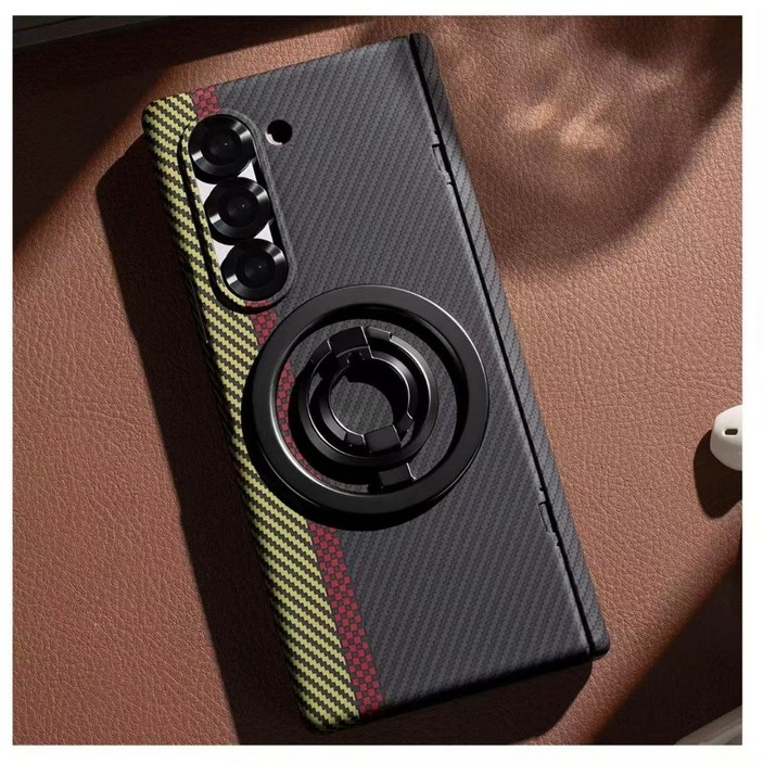 하이엑스 갤럭시 Z폴드 맥세이프 탄소섬유 힌지보호 풀커버 거치대 카본 휴대폰 케이스
