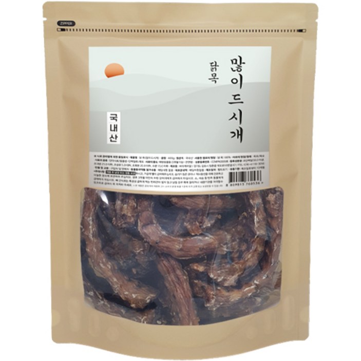 많이드시개 닭목 대용량 국내산 애견 수제간식, 닭목, 350g, 1개
